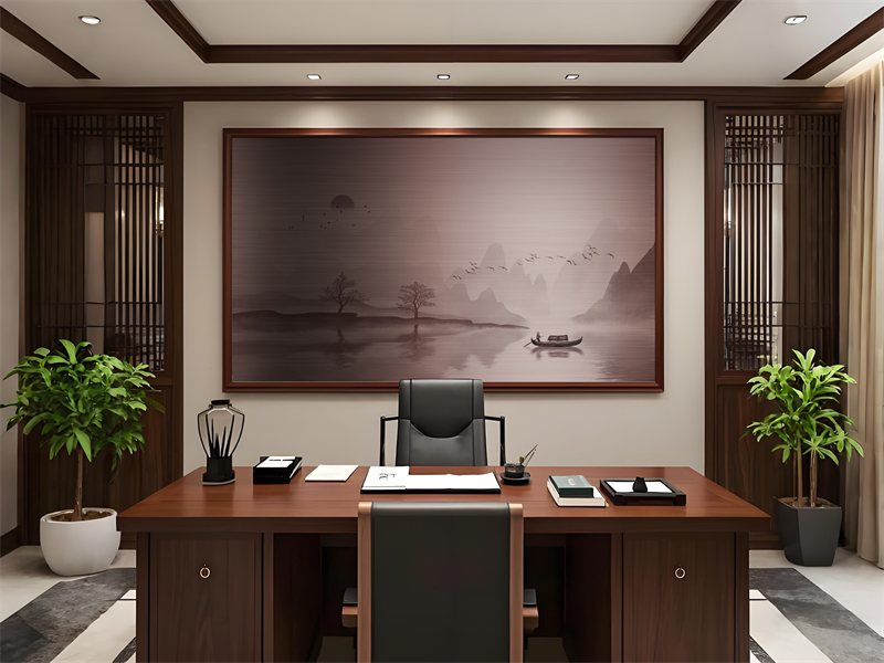 Background wall stainless steel landscape painting Background wall stainless steel landscape painting