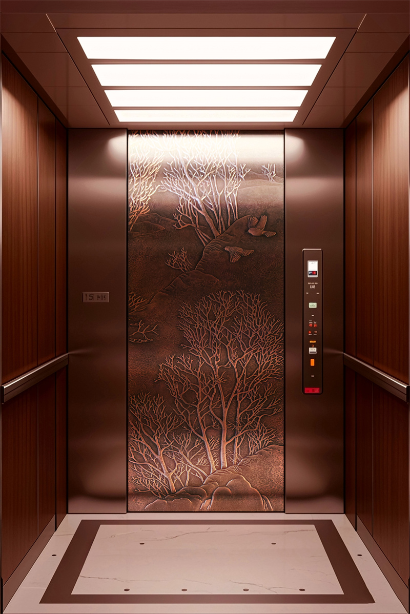 Carved copper plate for elevator decoration Carved copper plate for elevator decoration
