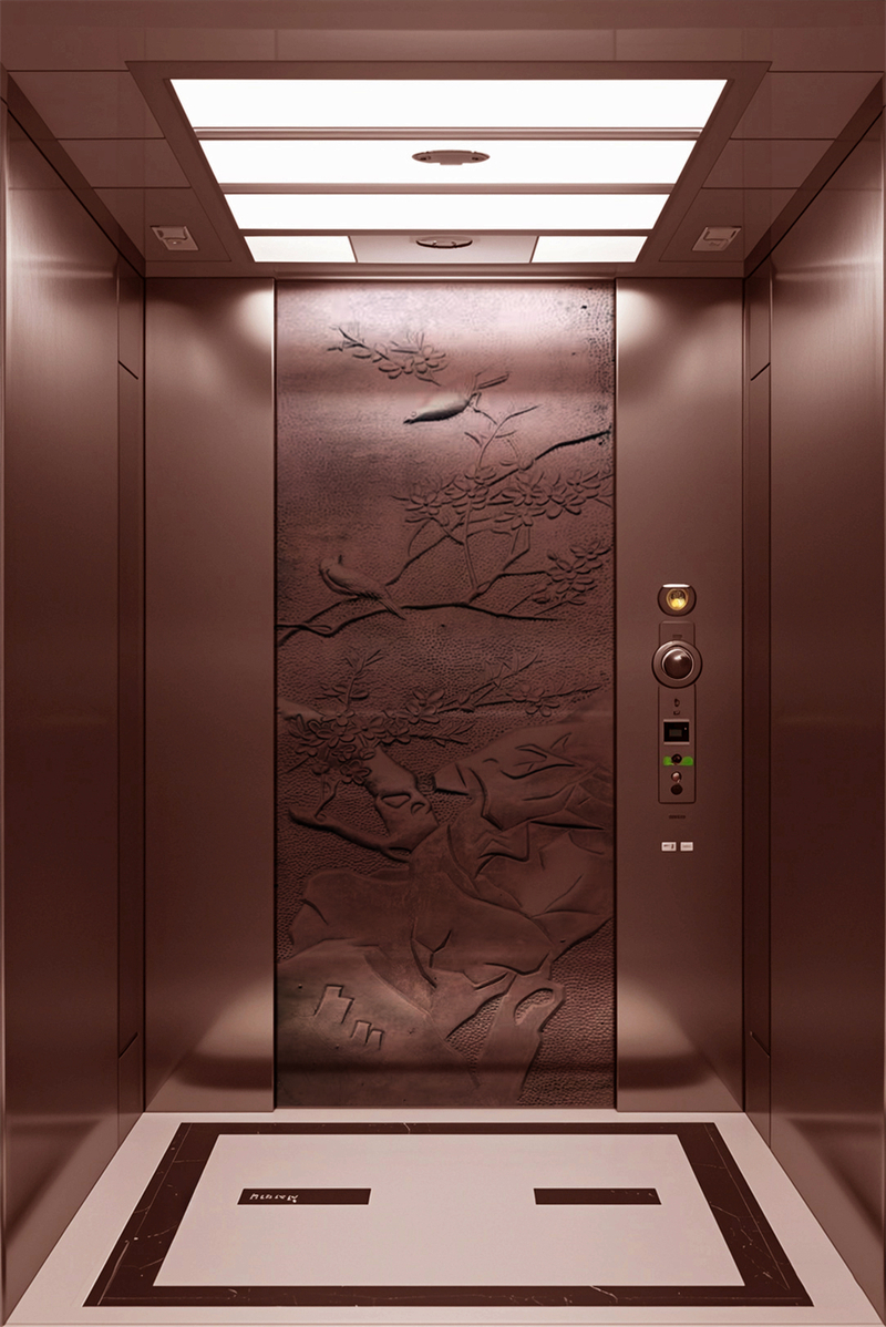 Carved copper plate for elevator decoration Carved copper plate for elevator decoration
