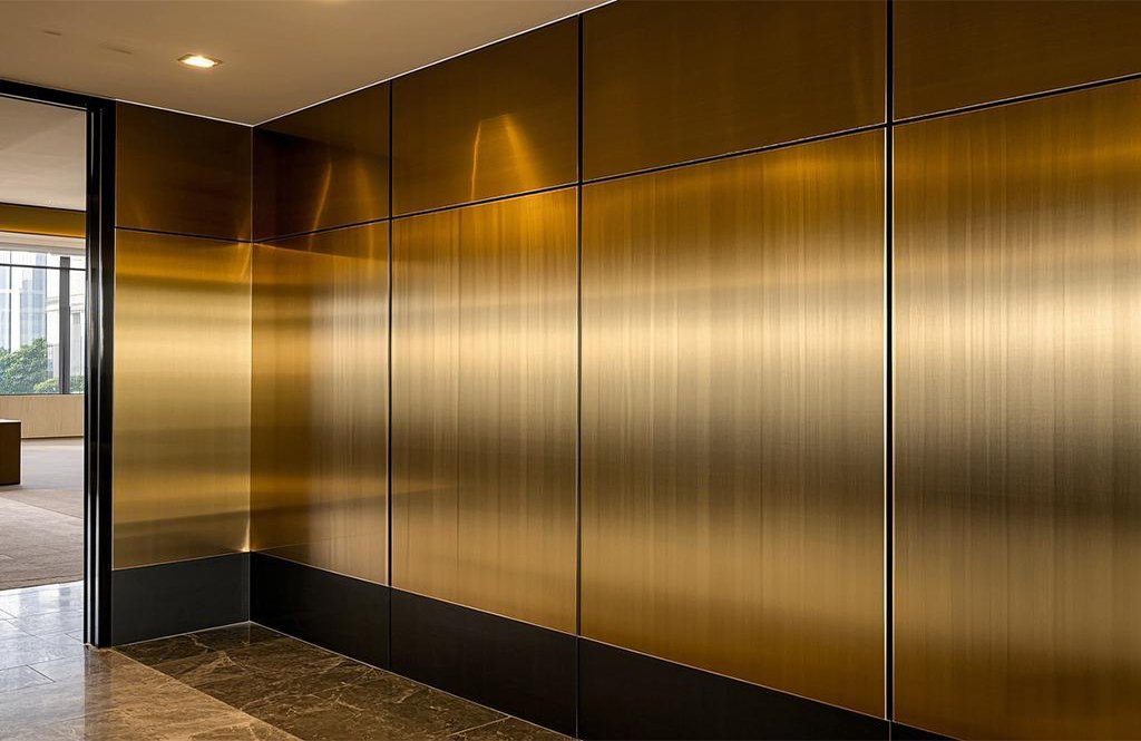 Nano coated stainless steel wall Nano coated stainless steel wall