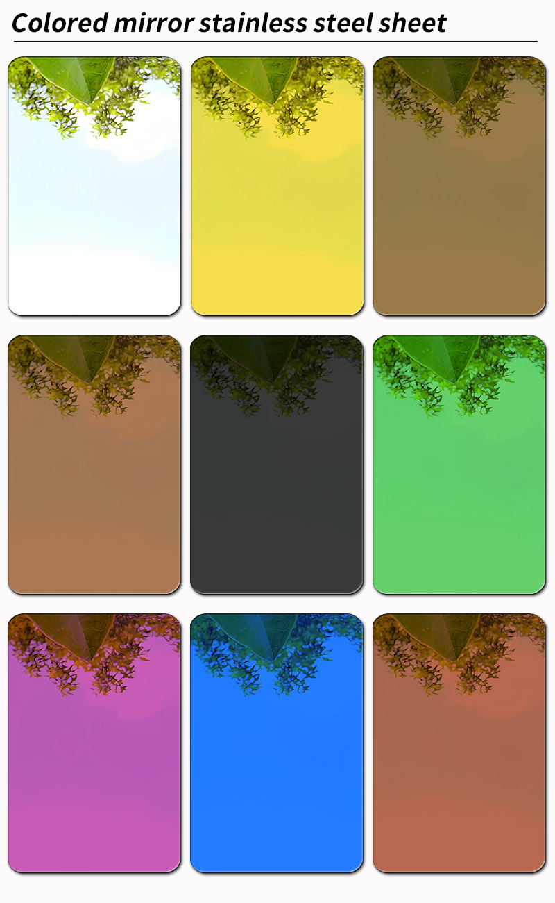 Junlong color mirror stainless steel sheet Junlong color mirror stainless steel sheet