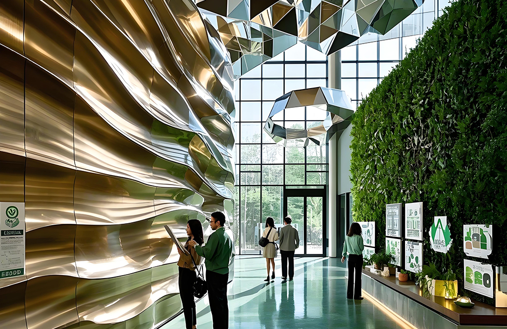 The use of decorative stainless steel under the concept of environmental protection