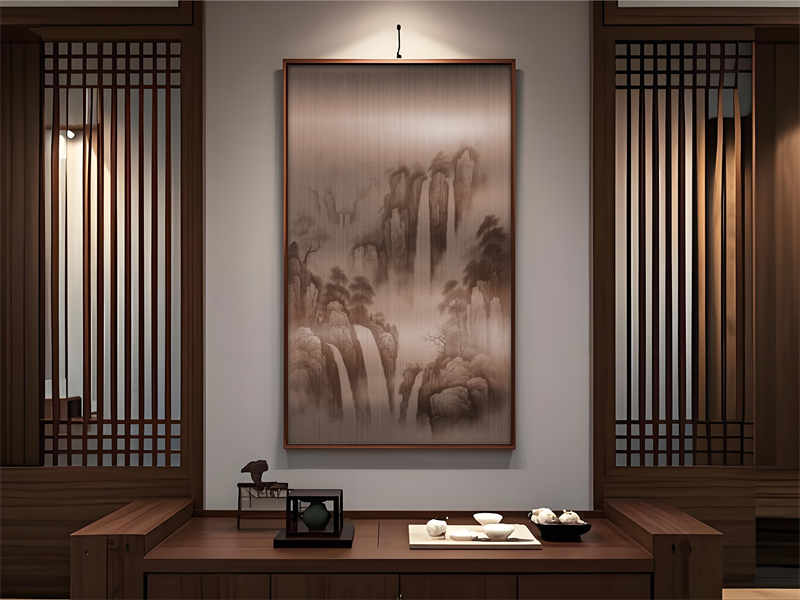 书房不锈钢装饰挂画