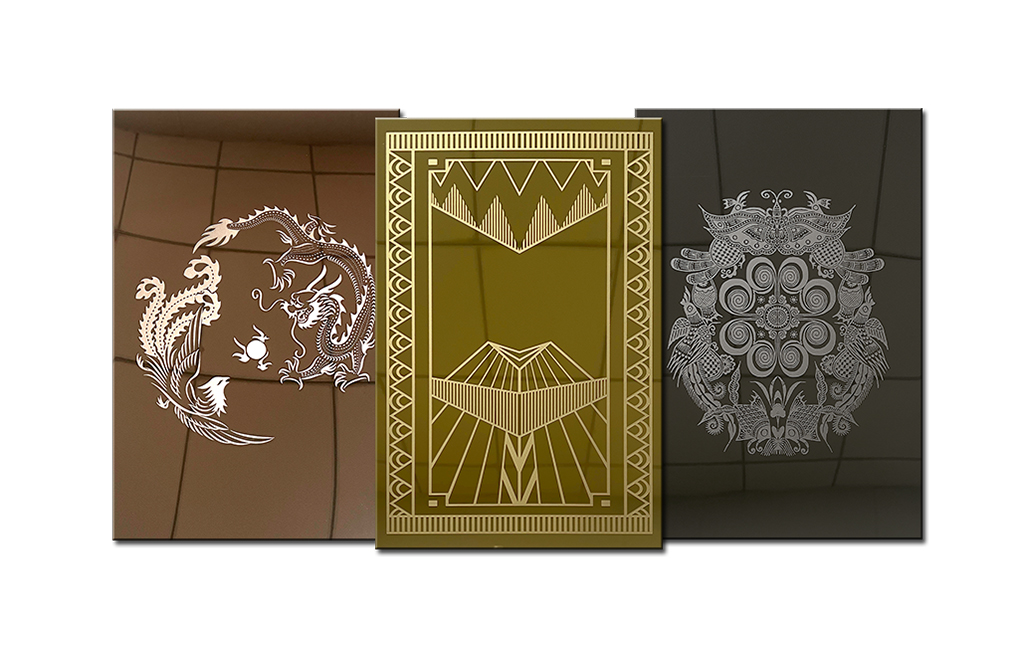 Etched stainless steel sheet