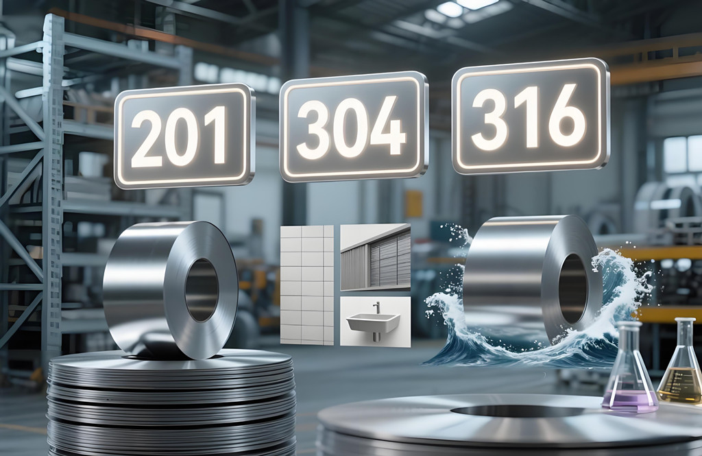 201, 304, 316 stainless steel are suitable for use in different environments 201, 304, 316 stainless steel are suitable for use in different environments