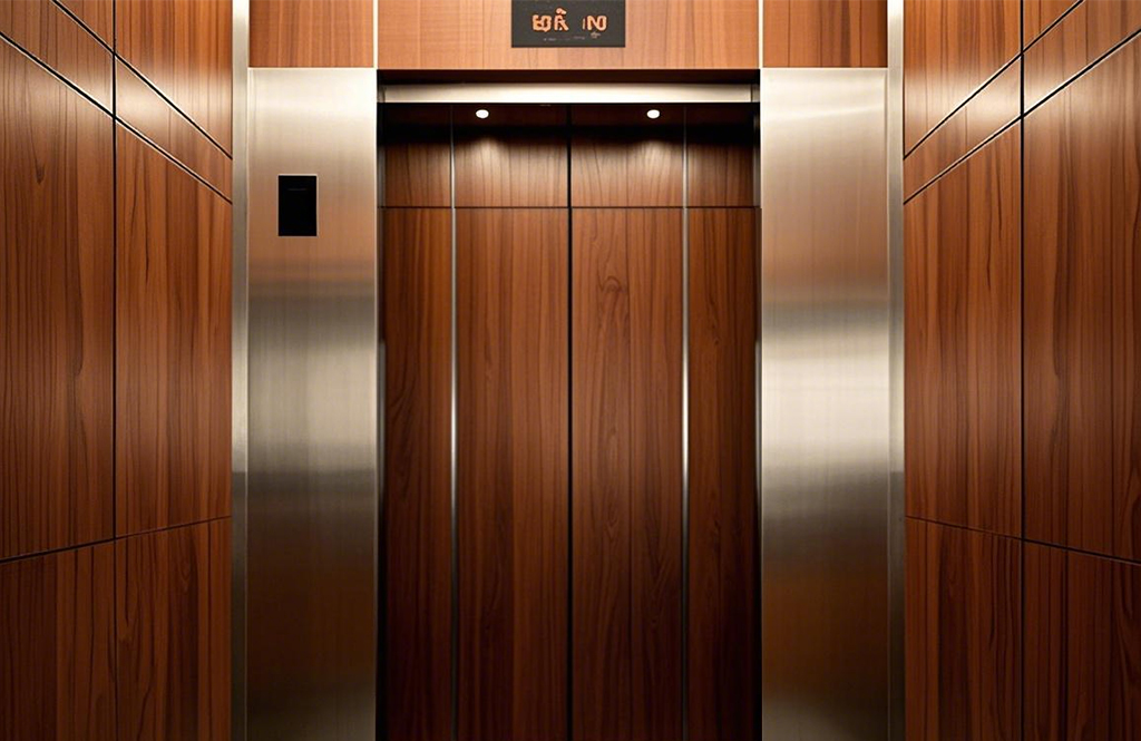 Imitation wood grain stainless steel