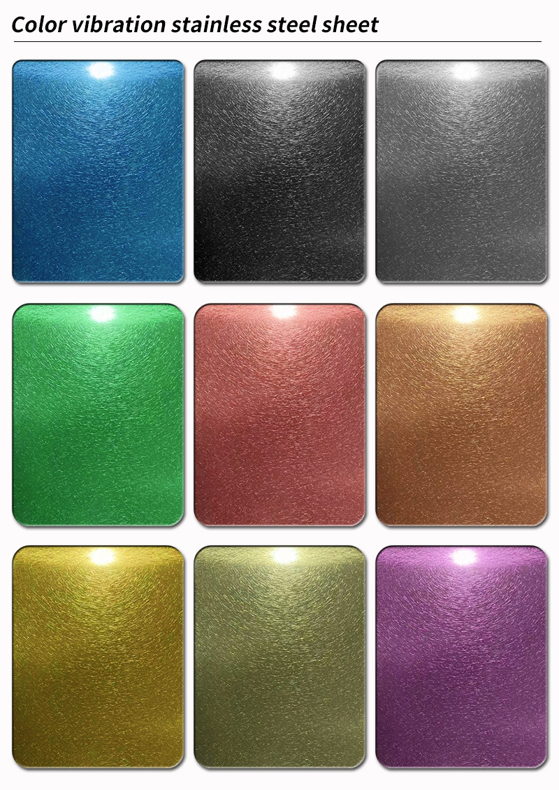 Color vibration stainless steel sheet