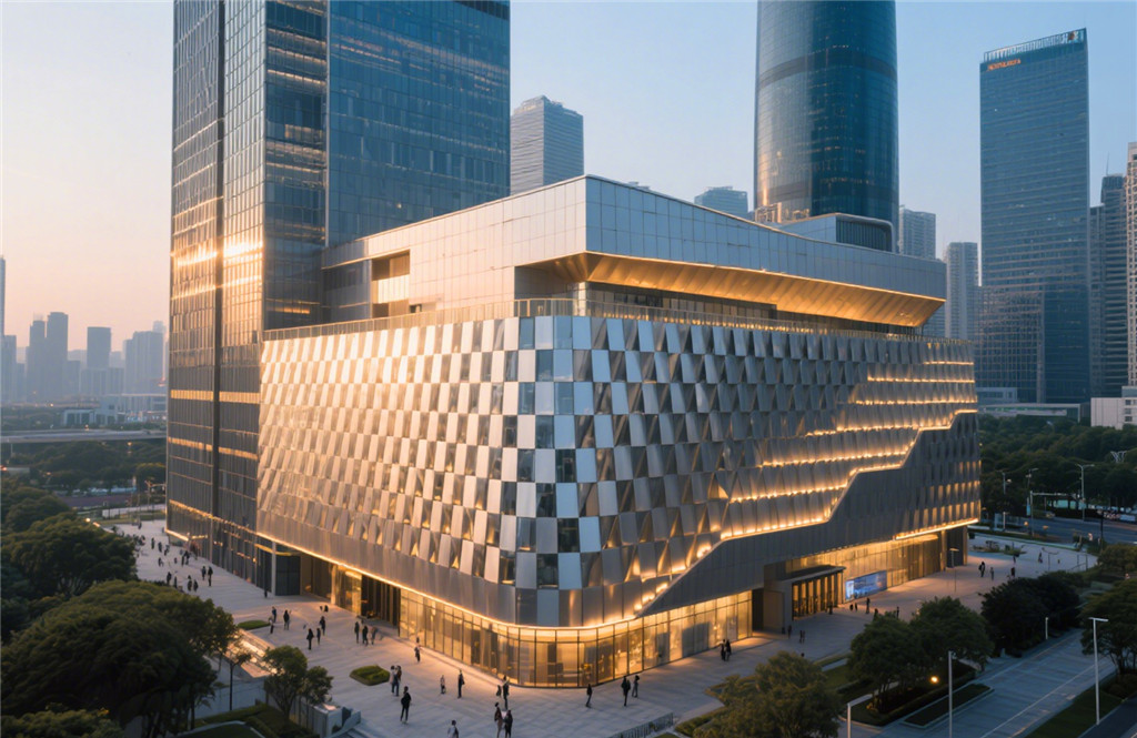 Colorful stainless steel Great Wall panel building curtain wall