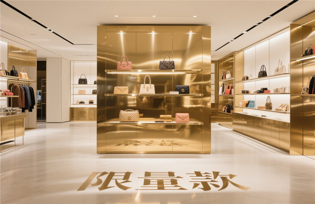 品牌专卖店彩色不锈钢展示架
