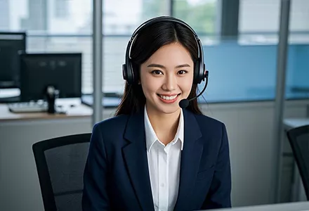 Customer service girl