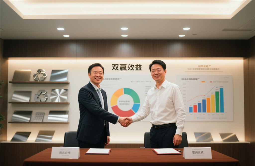 不锈钢材料回收合作签约仪式