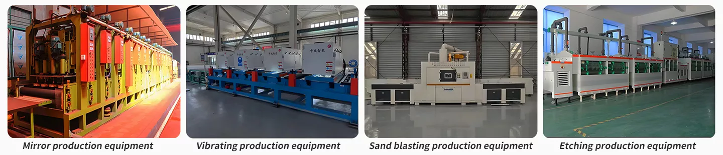 Decorated stainless steel production equipment