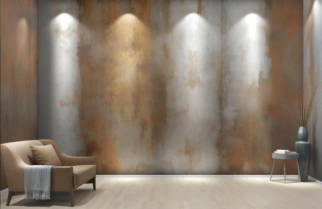 Antique stainless steel wall