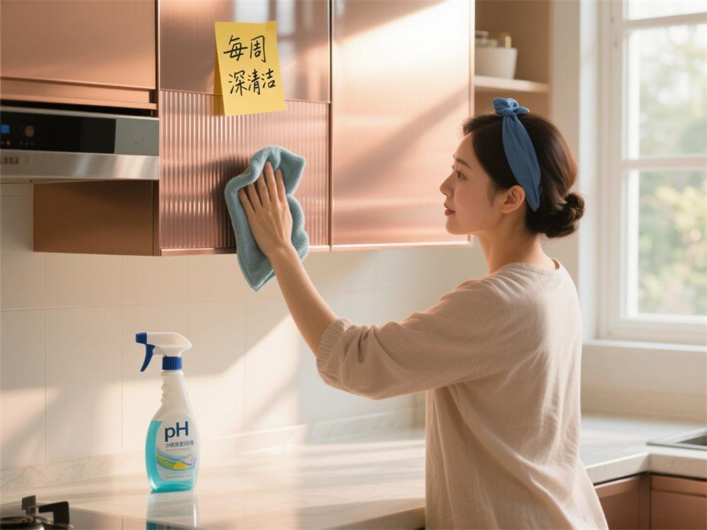 Kitchen Decorative stainless steel sheet cleaning
