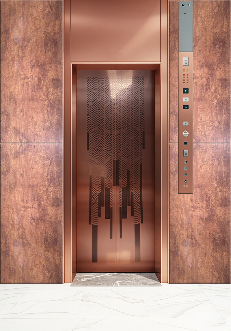 Local sandblasted elevator car door stainless steel sheet