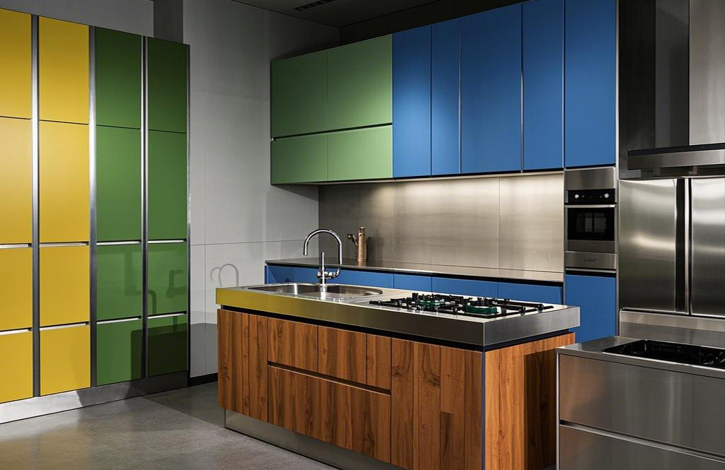 Imitation wood grain stainless steel