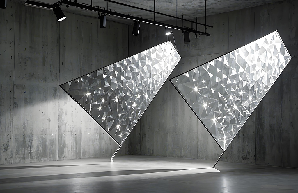 Custom stainless steel sheet to match the lighting