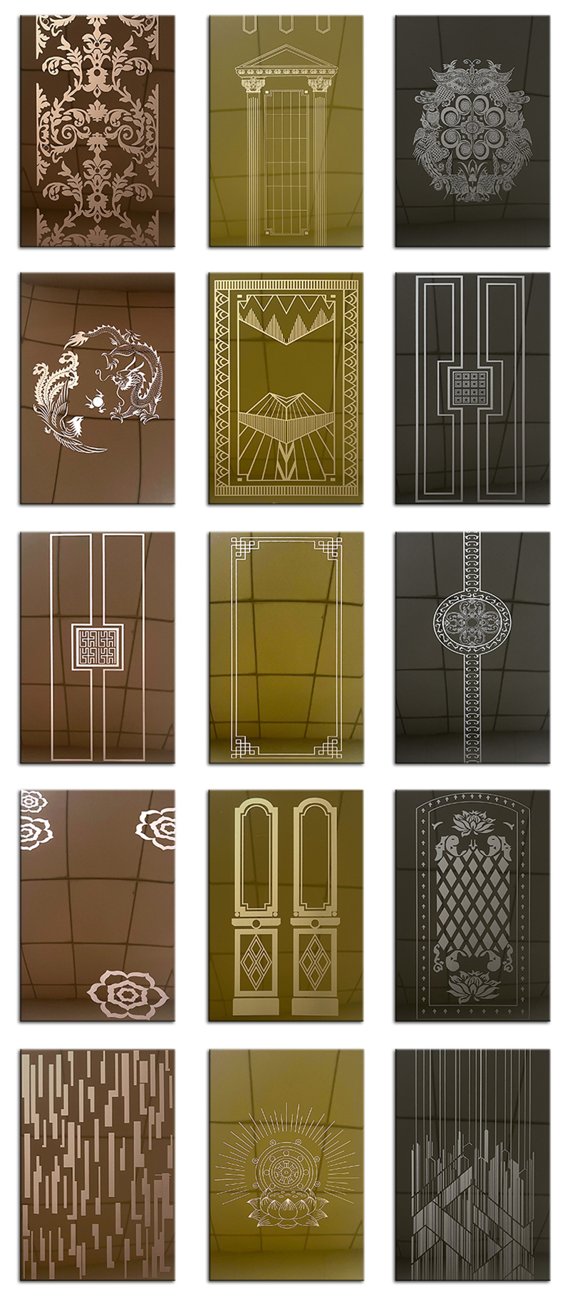 Etched stainless steel