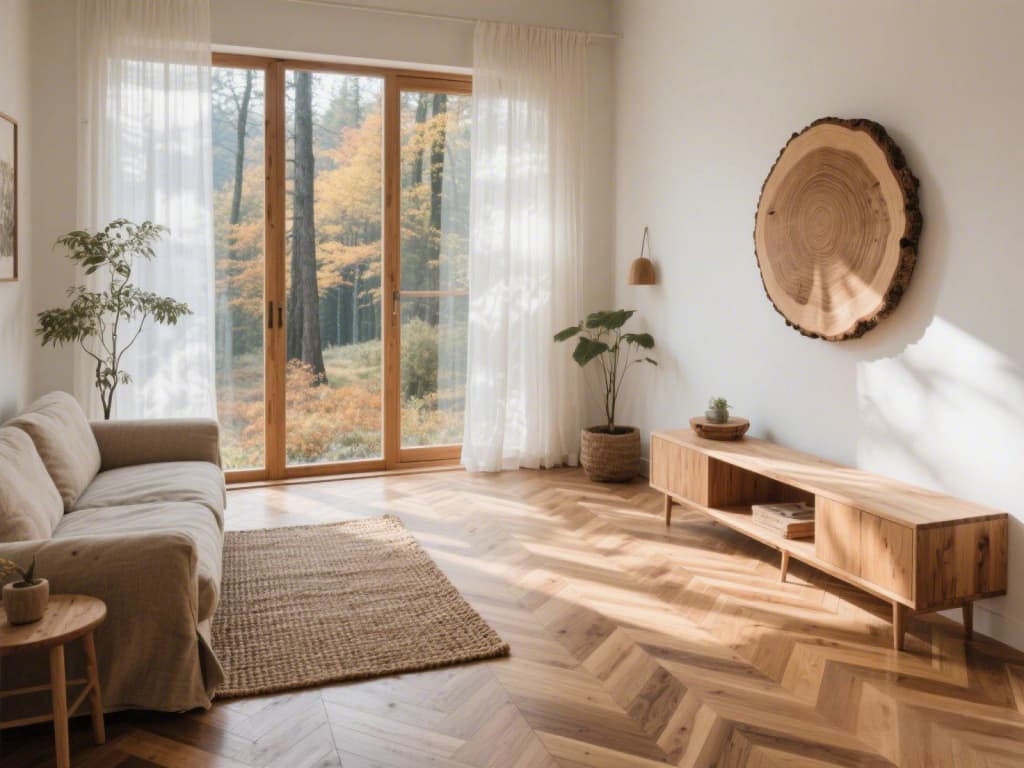 Indoor and outdoor wooden element decoration effect Indoor and outdoor wooden element decoration effect